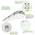 9900 Lumen Max - 75 Watt Max - 4 ft. Wattage and Color Selectable LED Vapor Tight Fixture with Emergency Backup Thumbnail