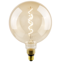 4.5 Watt - 2000 Kelvin - LED Oversized Vintage Light Bulb - 11.1 in. x 7.9 in. - 300 Lumens - Medium Base - Tinted - 120 Volt - Green Creative 37100