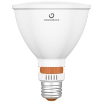 810 Lumens - 9 Watt - LED PAR30 Long Neck Lamp with 5 Selectable Color Temperatures - Kelvin 2700-3000-3500-4000-5000 - 75 Watt Equal - 25 and 40 Deg. Flood - 90 CRI - 120 Volt - Green Creative 37220