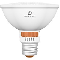 Natural Light - 810 Lumens - 9 Watt - LED PAR30 Short Neck Lamp with 5 Selectable Color Temperatures - Kelvin 2700-3000-3500-4000-5000 - 75 Watt Equal - 25 and 40 Deg. Flood - 90 CRI - 120 Volt - Green Creative 37221