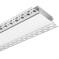 6.56 ft. Anodized Aluminum - Mud-In Channel Extrusion - Silver - For 1.81 in. LED Tape Light and Strip Light - PLT-12917