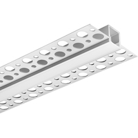 6.56 ft. Anodized Aluminum - Mud-In Channel Extrusion - Silver - For 0.39 in. LED Tape Light and Strip Light - PLT-12900
