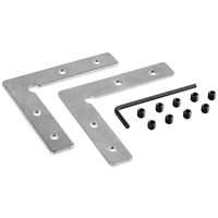Flat - 90 Degree - Linking Bracket - Metal - See Description for Compatible SKUs - 2 Pack - PLT-12892