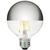 3 in. Dia. - LED G25 Silver Bowl Globe - 4.5 Watt - 40 Watt Equal - Incandescent Match Thumbnail