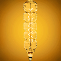 60 Watt Incandescent - Oversized Vintage Light Bulb - 15 in. x 4 in. - 160 Lumens - Medium Base - Tinted - 120 Volt - Bulbrite 137501