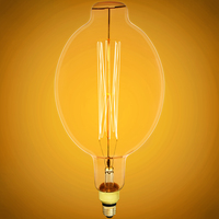 60 Watt Incandescent - Oversized Vintage Light Bulb - 13 in. x 7 in. - 120 Lumens - Medium Base - Tinted - 120 Volt - Bulbrite 137201