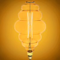 60 Watt Incandescent - Oversized Vintage Light Bulb - 15 in. x 8 in. - 100 Lumens - Medium Base - Tinted - 120 Volt - Bulbrite 137601