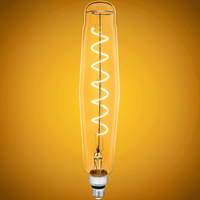 Natural Light - 4 Watt - 2200 Kelvin - LED Oversized Vintage Light Bulb - 15 in. x 3 in. - 200 Lumens - Medium Base - Clear - 95 CRI - 120 Volt - Bulbrite 776301