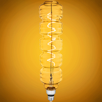 Natural Light - 4 Watt - 2200 Kelvin - LED Oversized Vintage Light Bulb - 15 in. x 4 in. - 200 Lumens - Medium Base - Clear - 95 CRI - 120 Volt - Bulbrite 776303