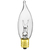 25 Watt - Clear - Bent Tip - Incandescent Chandelier Bulb Thumbnail