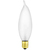 25 Watt - Frost - Bent Tip - Incandescent Chandelier Bulb - 3.63 in. x 1 in. Thumbnail