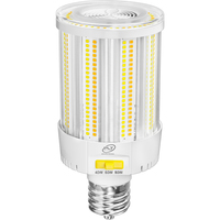 80 Watt Max - 11,800 Lumen Max - Wattage and Color Selectable LED Corn Bulb - Watts 40-60-80 - Kelvin 3000-4000-5000 - Mogul Base - 277-480 Volt - PLT-12956