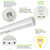 6765 Lumen Max - 55 Watt Max - 4 ft. Wattage and Color Selectable LED Stairwell Fixture with Motion Sensor and Emergency Battery Backup Thumbnail