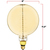 60 Watt Incandescent - Oversized Vintage Light Bulb - 11.2 in. x 8 in.  Thumbnail
