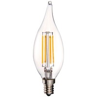 350 Lumens - 3.5 Watt - 2700 Kelvin - LED Chandelier Bulb - 4.0 in. x 1.3 in. - 40 Watt Equal - Incandescent Match - Clear - Candelabra Base - 92 CRI - 120 Volt - Archipelago Lighting LTCA10C35027CB-90