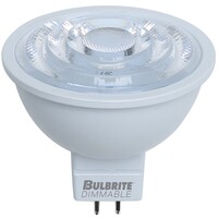 500 Lumens - 6.5 Watt - 3000 Kelvin - LED MR16 Lamp - 50 Watt Equal - 35 Deg. Flood - Halogen Match - 90 CRI - 12 Volt - Bulbrite 771102