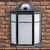 10 in. LED Outdoor Wall Sconce Fixture - Polycarbonate Lens - Black Finish Thumbnail