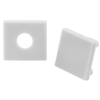 End Caps With and Without Hole - Gray - See Description for Compatible SKUs - 2 Pack - PLT-12901