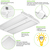 8840 Lumens - 65 Watt - 5000 Kelvin - Linear LED High Bay Fixture Thumbnail