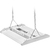 Rotatable Lens - 14,686 Lumens - 110 Watt - 5000 Kelvin - Linear LED High Bay Fixture - Sensor Ready Thumbnail