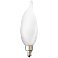 350 Lumens - 3.5 Watt - 2700 Kelvin - LED Chandelier Bulb - 4.0 in. x 1.3 in. - 40 Watt Equal - Incandescent Match - Frosted - Candelabra Base - 92 CRI - 120 Volt - Archipelago Lighting LTCA10F35027CB-90