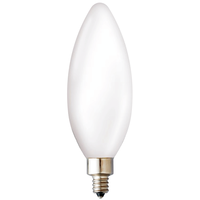 350 Lumens - 3.5 Watt - 2700 Kelvin - LED Chandelier Bulb - 4.0 in. x 1.3 in. - 40 Watt Equal - Incandescent Match - Frosted - Candelabra Base - 92 CRI - 120 Volt - Archipelago Lighting LTB10F35027CB-90