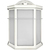 10 in. LED Outdoor Wall Sconce Fixture - Polycarbonate Lens - White Finish Thumbnail