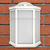 10 in. LED Outdoor Wall Sconce Fixture - Polycarbonate Lens - White Finish Thumbnail