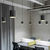5 in. x 4 in. Wattage Selectable LED Pendant Fixture - White Baffle - Black Finish Thumbnail