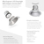 6 in. Reflector and Trim - Matte Silver Baffle with White Trim Thumbnail