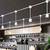 5 in. x 4 in. Wattage Selectable LED Pendant Fixture - Chrome Baffle - White Finish Thumbnail