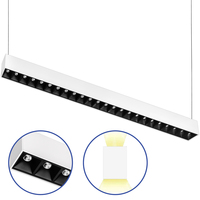 4 ft. Wattage Selectable Architectural LED Linear Fixture with Micro Reflector Lens - Up/Down Light - 4915 Lumen Max - White - Linkable - Watts 20-30-40 - Kelvin 3500 - 120-277 Volt - PLT PremiumSpec - PLT-90365
