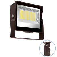 11,500 Lumens - 80 Watt - Color Selectable LED Flood Light Fixture - Kelvin 3000-4000-5000 - 144 Lumens Per Watt - Replaces a 250 Watt Metal Halide - Slipfitter Mount - 120-277 Volt - PLT-13142