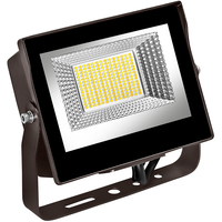 5040 Lumens - 35 Watt - Color Selectable LED Flood Light Fixture - Kelvin 3000-4000-5000 - 144 Lumens Per Watt - Replaces a 150 Watt Metal Halide - Yoke Mount - 120-277 Volt - PLT-13089
