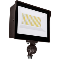 8372 Lumens - 60 Watt - Color Selectable LED Flood Light Fixture - Kelvin 3000-4000-5000 - 140 Lumens Per Watt - Replaces a 175 Watt Metal Halide - Knuckle Mount - 120-277 Volt - PLT-13090