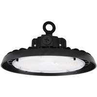 21,750 Lumen Max - 150 Watt Max - Sensor Ready Wattage and Color Selectable UFO LED High Bay Light Fixture - Watts 85-120-150 - Kelvin 4000-5000 - Adjustable Beam Angle - Black Finish - 120-277 Volt - PLT-80059