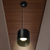 6 in. x 6 in. Wattage Selectable LED Pendant Fixture - Black Finish Thumbnail