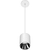 5 in. x 4 in. Wattage Selectable LED Pendant Fixture - Chrome Baffle - White Finish Thumbnail