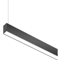 2 ft. Wattage and Color Selectable Architectural LED Linear Fixture with Diffuser Lens - Up/Down Light - 1600 Total Lumens - Black - Versa Slim Series - Linkable - Watts 10-15-20 - Kelvin 3000-3500-4000 - 120-277 Volt - PLT PremiumSpec PLT-90445