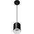 5 in. x 4 in. Wattage Selectable LED Pendant Fixture - White Baffle - Black Finish Thumbnail