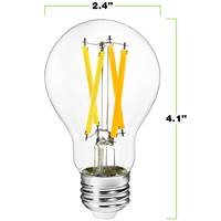 1100 Lumens - 10 Watt - 2700 Kelvin - LED A19 Light Bulb - 75 Watt Equal - Medium Base - 90 CRI - 120 Volt - PLT-13051