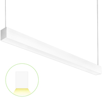 4 ft. Color Selectable Architectural LED Linear Fixture - 4340 Total Lumens - White - Linkable - 35 Watt - Kelvin 3500-4000-5000 - 120-277 Volt - PLT-90270