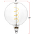 Natural Light - 4 Watt - 2200 Kelvin - LED Oversized Vintage Light Bulb - 11 in. x 8 in.  Thumbnail