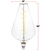 Natural Light - 4 Watt - 2200 Kelvin - LED Oversized Vintage Light Bulb - 15 in. x 8 in.  Thumbnail