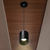 5 in. x 4 in. Wattage Selectable LED Pendant Fixture - Black Finish Thumbnail