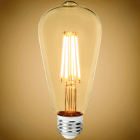 800 Lumens - 7 Watt - 2700 Kelvin - LED Edison Bulb - 5.51 in x 2.52 in. - 60 Watt Equal - 120 Volt - PLT-11843
