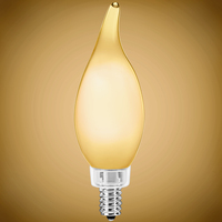 500 Lumens - 4 Watt - 2700 Kelvin - LED Chandelier Bulb - 60 Watt Equal - Incandescent Match - Frosted - Candelabra Base - 120 Volt - PLT-11892