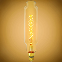 6 Watt - 2200 Kelvin - LED Oversized Vintage Light Bulb - 13 in. x 3 in. - 300 Lumens - Medium Base - Tinted - 120 Volt - PLTS-12105