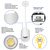 5 in. x 4 in. Wattage Selectable LED Pendant Fixture - White Finish Thumbnail
