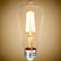 1400 Lumens - 12 Watt - 3000 Kelvin - LED Edison Bulb - 5.12 in. x 2.28 in. - 100 Watt Equal - 90 CRI - 120 Volt - PLT-13061